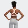 Adidas Color Block Striped Sports Bra Women Underwear Bright-Pink FH8079