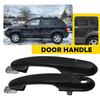 2 шт. Наружная дверная ручка Черная для Hyundai Tucson 2005-2009 Новая Передняя+Задняя Левая