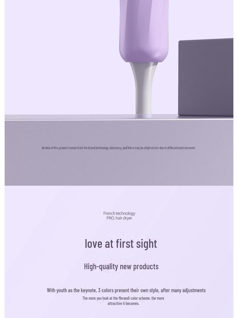 Фен высокой мощности с цифровым дисплеем, интеллектуальной регулировкой температуры и технологией Blue Light Ion