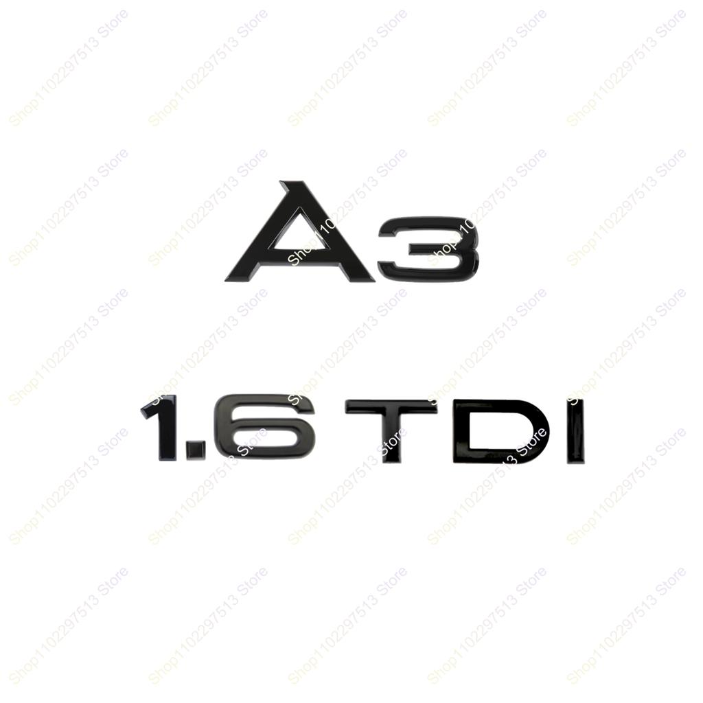ABBD1 3D Chrome Black 45 40 35 30 TFSI 30 35 1.6 TDI 1.8 2.0 T ABS Emblem For A3 Series Car Trunk Styling Decals Badge Sticker