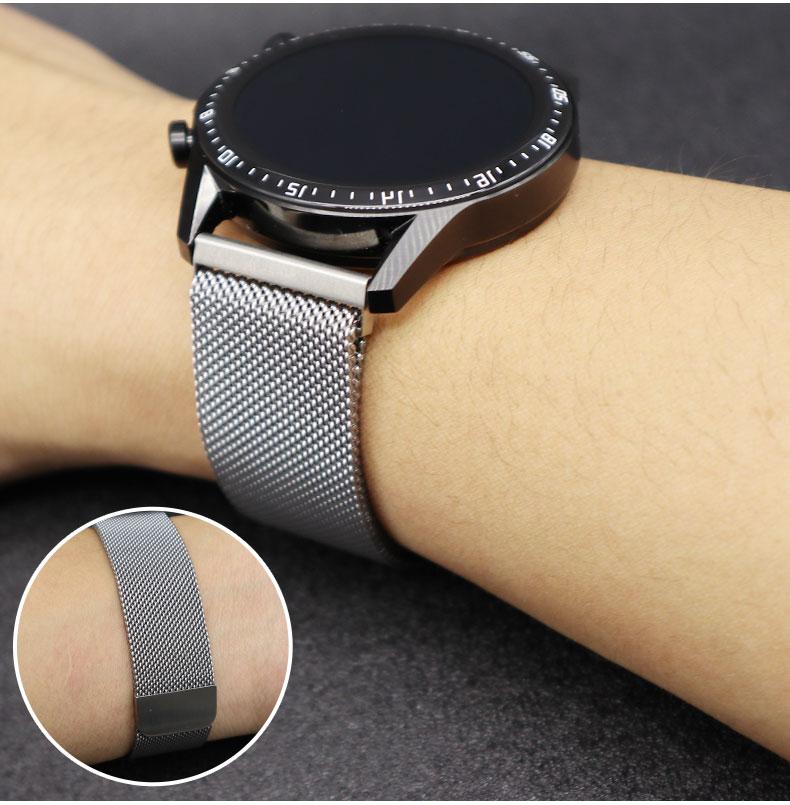 20 22mm Watch Band For Samsung Galaxy Watch 7 6 4 classic 5/pro Active 2 40/44 gear s3 frontier Magnetic Bracelet Milanese Strap