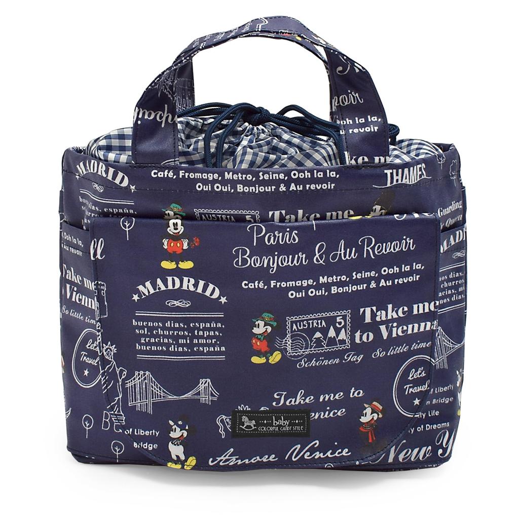 COLORFUL CANDY STYLE Disney Diaper Pouch and Baby Backpack Set Mickey TRAVEL (Drawstring Tote) / Mouse/LET'S / B8003000-BTR