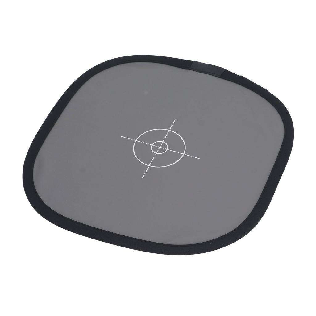 Camera Focus Board 30CM 18percent Exposure Gray Reflectance Reflector Double Sided Foldable with Carry Pouch White
