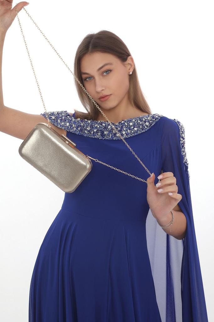 Women's Stylish and Useful Evening Dress Bag Women's Black Skin Matte Evening Dress Portfolio Clutch Bag