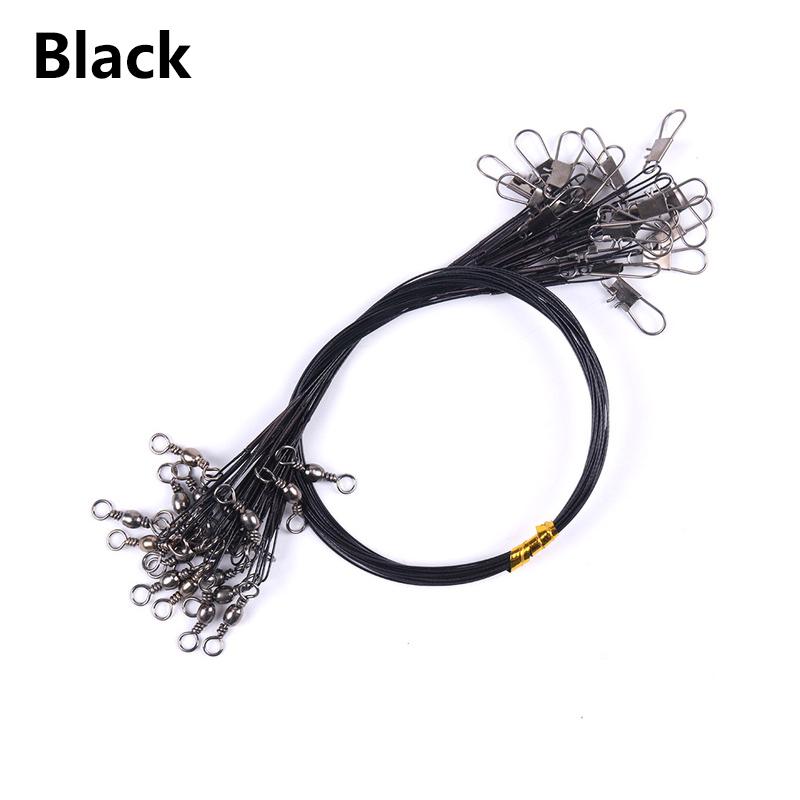 1шт аксессуары рыболовный крючок леска рыболовный поводок анти-укус леска проволока из нержавеющей стали с вертлюгом прокатка