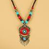 Necklace Tibetan Jewelry Forehead Pendant Ethnic Tassel Necklace Ethnic Head Chain Bohemia Tiara