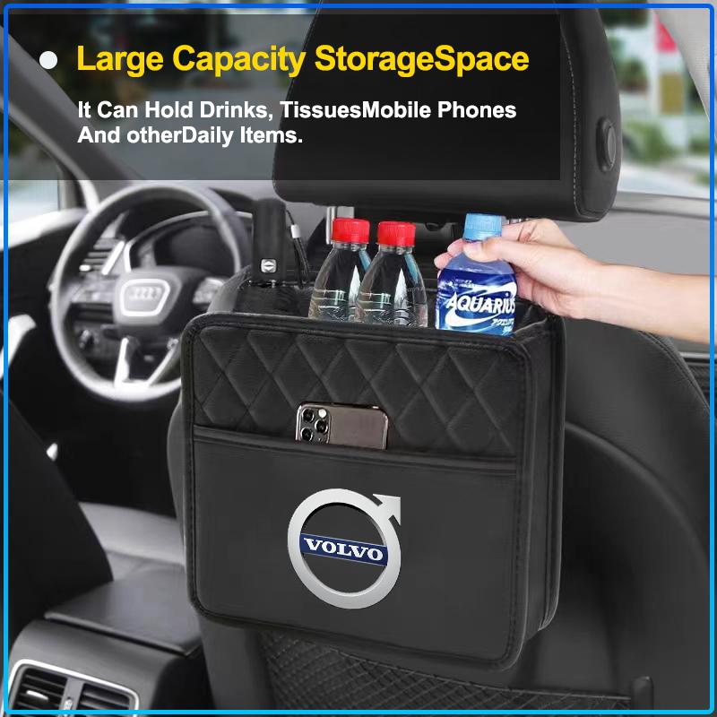 Car Seat Back tissue Box Auto Sunshade Armrest Box Paper Bag For Volvo XC90 XC60 XC70 XC40 V90 V60 V40 C70 C30 S80