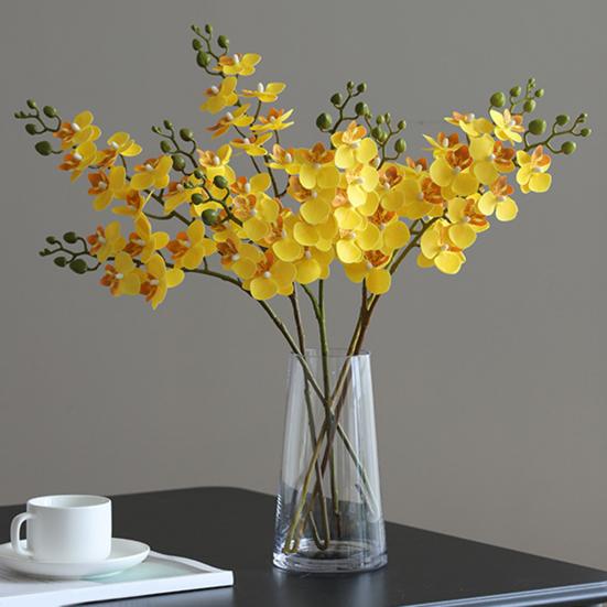 Искусственные орхидеи-бабочки 2 ветки реалистичный искусственный шелковый цветок свадьба