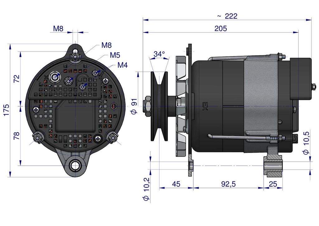 Alternator Mtz 100A Expom Kwidzyn Eu