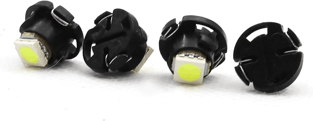 Biqing 10 шт. T4.7 метровая светодиодная лампа 6500K белая метровая лампа DC12V универсальная для автомобилей, мотоциклов, скутеров, грузовиков простая установка клиновидная лампа