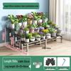 Stainless Steel Multi-Tiered Balcony Plant Stand