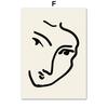 Henri Matisse Line Girl Face Bird Tree Botanical Posters And Prints Wall Art Canvas Painting For Living Room Decorative Pictures
