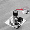 Floor Drain Adapter Tube Connector Electroplating Tee Joint Double Purpose for Restroom