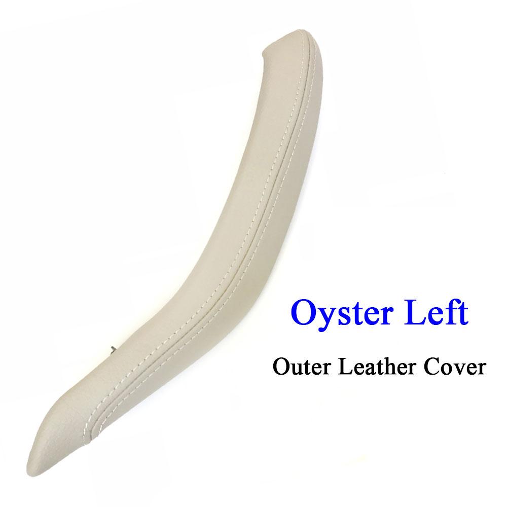 F15 F16 черная внутренняя кожаная ручка пассажирской двери, внешняя крышка, замена накладки для BMW X5 X6 2014 2015 2016 2017