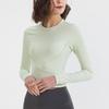 Women's Quick-Dry Yoga and Fitness Long-Sleeve Sports Tops for Autumn/Winter