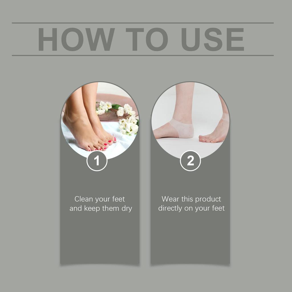 Heel Care Plantar Fascia Pads, Heel Pads, Great For Relieving Heel Pain, Dry Heels, Achilles Tendonitis, Suitable For Men And Women