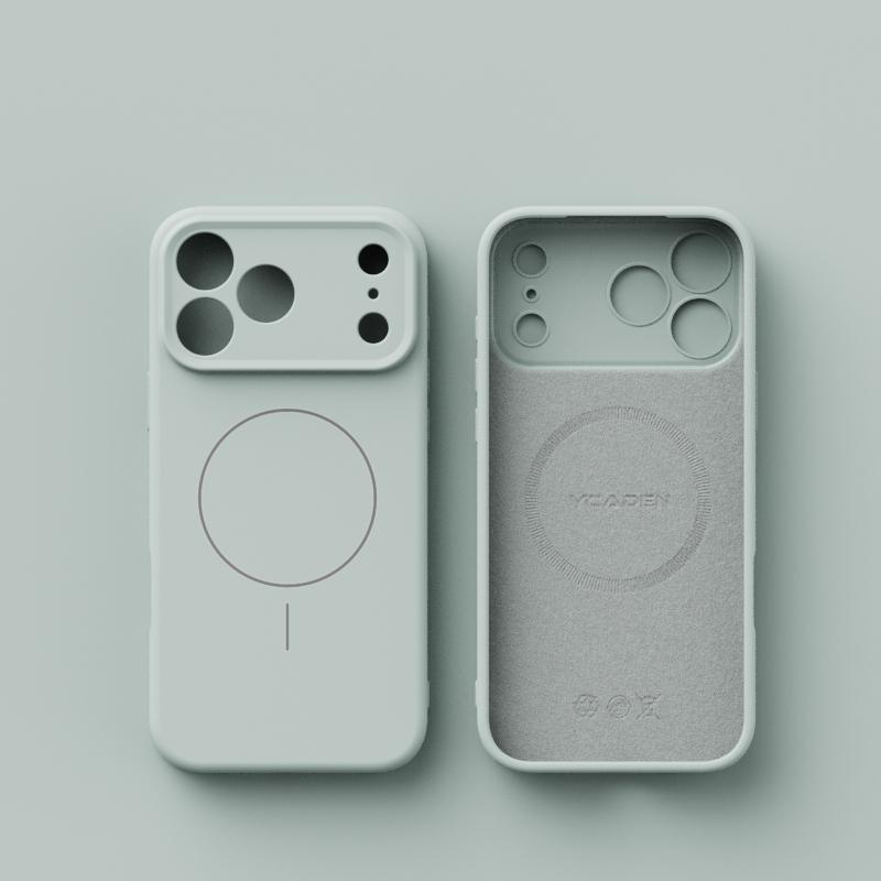 Liquid Silicone For Magsafe Orange Case For iPhone 17 Air 16 E 15 14 13 12 11 Pro Max Plus Magnetic Wireless Charge Soft Cover