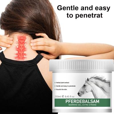 Массажный крем с конским каштаном для шеи, плеч, суставов, мышечного напряжения, согревающая мазь для талии 250 мл