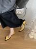 Fashion Square Toe Women Pumps Silver Gold Autumn Spring Office Party Pumps Thin High Heels Silver Gold Sexy Stiletto Heeled Fashion