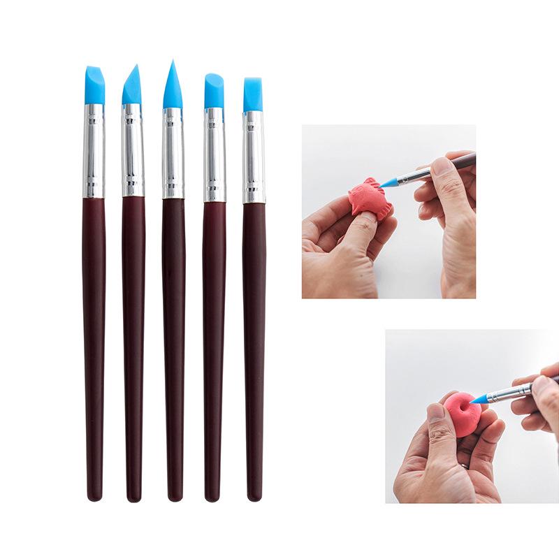 24-Piece Pottery Tool Set: Clay, Stone, Sculpture Carving Knives, Sponges, Sticks, Silicone Dotting Pens