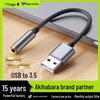 Driver-Free USB To 3.5mm Audio Adapter for Headset & Microphone