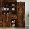 VidaXL Highboard Smoked Oak 40x42.5x185 Cm Engineered Wood, Sideboard, Cupboard, Side Cabinet, Cabinet, Wardrobe of 3281445