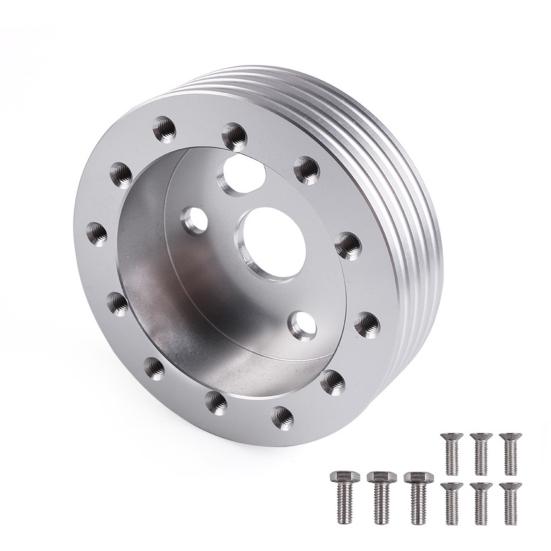 Steering Wheel Bolt Adapter, 6 Hole to 3 Hole Aluminum Hub Spacer, 0.5" 1" Thickness for Racing Car Steering Column