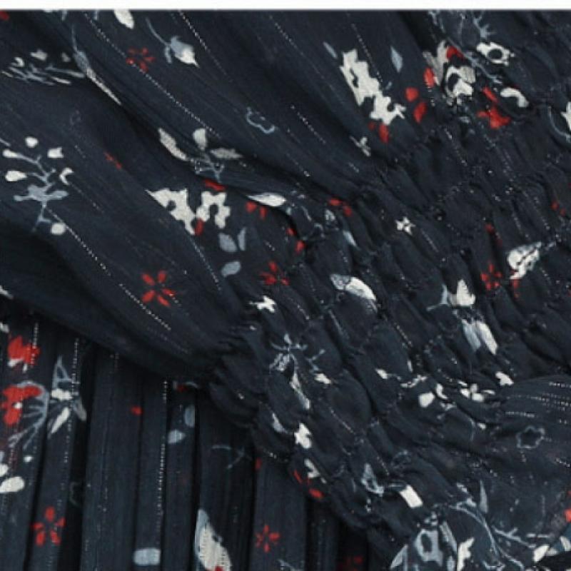  She S Miss Высококачественное романтическое плиссированное платье с V-образным вырезом