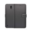 Nokia 1.3 Black Wallet Flip PU Leather Case - Magnetic Closure, Slim Protective Pouch with Easy Port Access