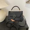 Early Spring Shoulder Messenger Bag Solid Color Simple Foreign Style Women'S Small Square Bag