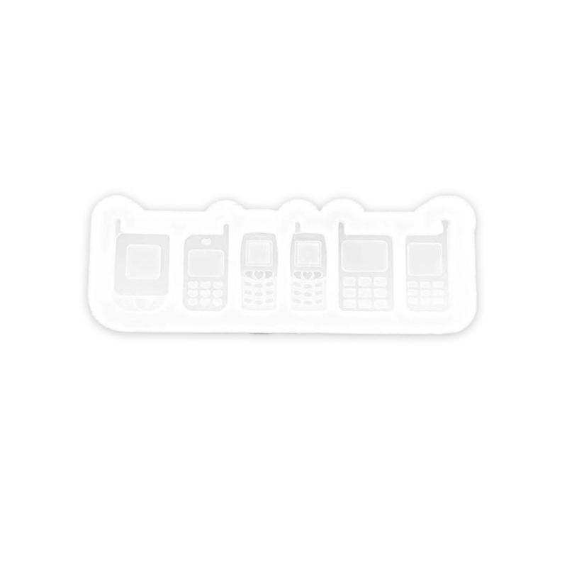 Resin Shaker Molds Mobile Phone Silicone Mould  Keychain Charm Quicksand Mold Epoxy Cast Molds for Jewelry Making