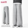Baleno Men's Loose Fit Wide-Leg Knit Sweatpants