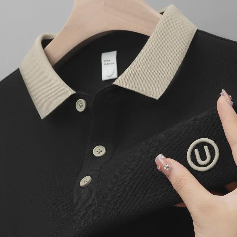 Мужская повседневная рубашка-поло в полоску с коротким рукавом Urban Casual