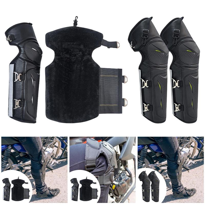 Motorcycle Knee Guards Adjustable Impact Resistant Nonslip Professional for Adults Motocross Knee Pads for Skating Motocross