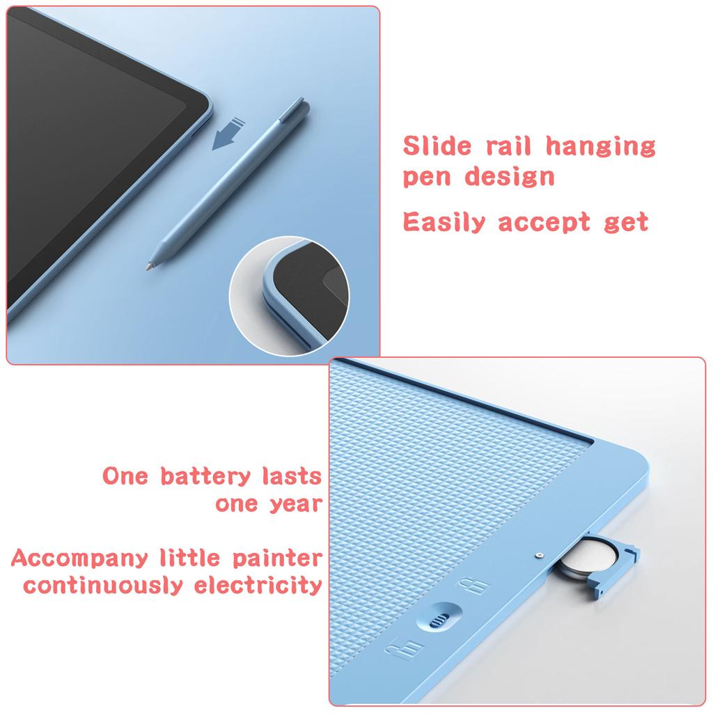 16 дюймов Детская волшебная доска, ЖК-планшет для рисования, игрушки для девочек, подарки, цифровой блокнот, большой размер, доска для сообщений, блокнот для письма