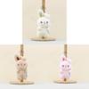 Plush Pendant Rabbit Cartoon Flower Rabbit Bag Hanging Decoration Keychain