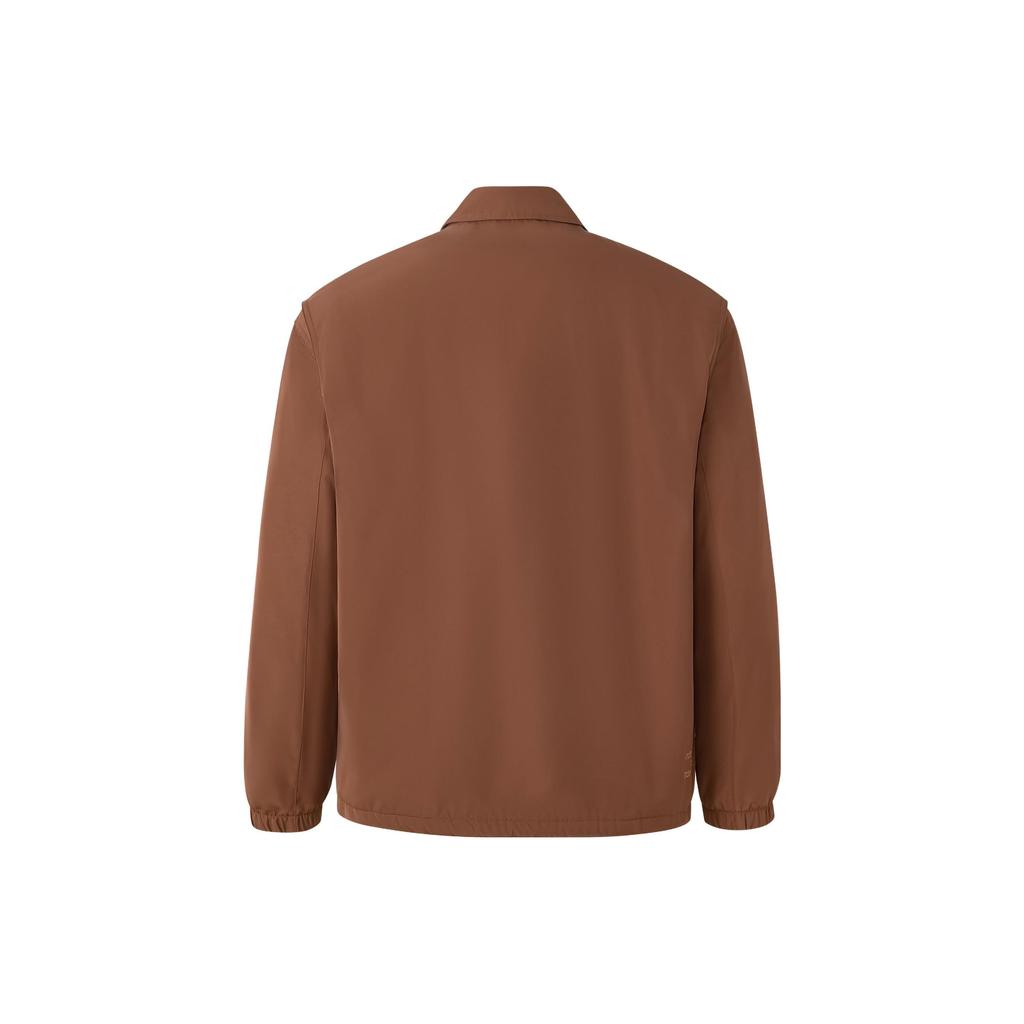 Adidas Куртка Originals City Skate Coach с твердым логотипом, спортивная куртка, мужская куртка коричневого цвета IY5385