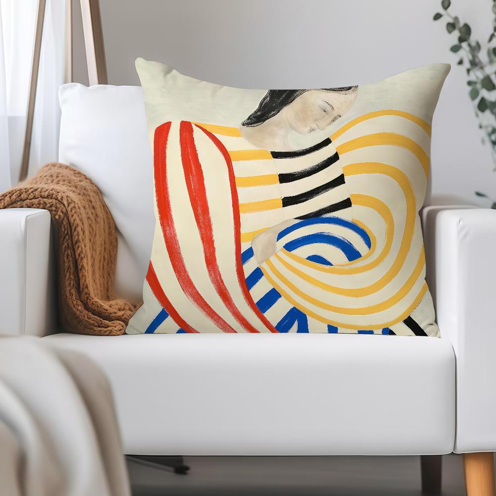 Линейный рисунок S-софия Линд Наволочка Применимое пространство Для гостевых комнат Интерьеры Автомобили Офис Украшение дома