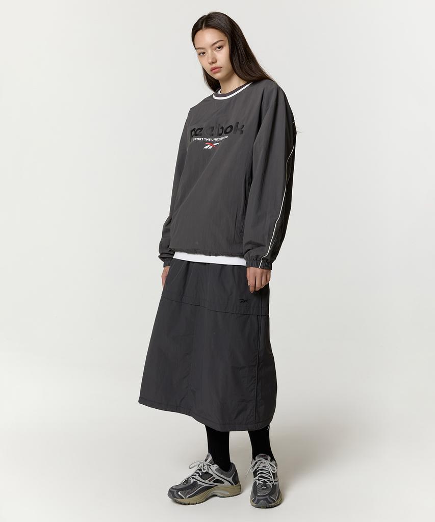Reebok Юбка-парашют с подкладкой (W) - Древесный уголь
