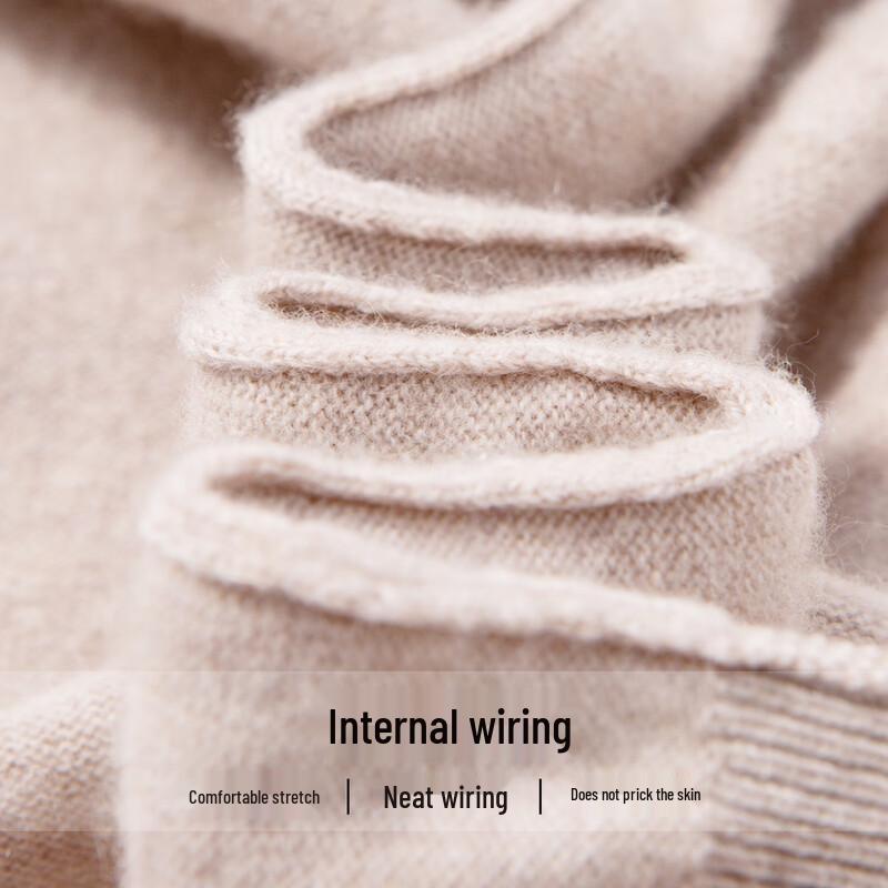 Hodo Мужской Роскошный Свитер из Смеси Кашемира с Круглым Вырезом