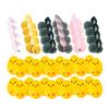 24PCS Filled Easter Eggs Basket Stuffers With Stuffed Bunny Dolls Boys And Girls Easter Gifts Party Stuffed Dolls