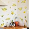Tj021 Нарисованные вручную линии Листья лимона Бронзирование Наклейка на стену Декорация Детская комната Спальня Фон Самоклеящаяся наклейка на стену