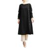 Muslim Loose Casual Long Sleeve Button Embellished Women's Long Sleeve Shirt Dresses