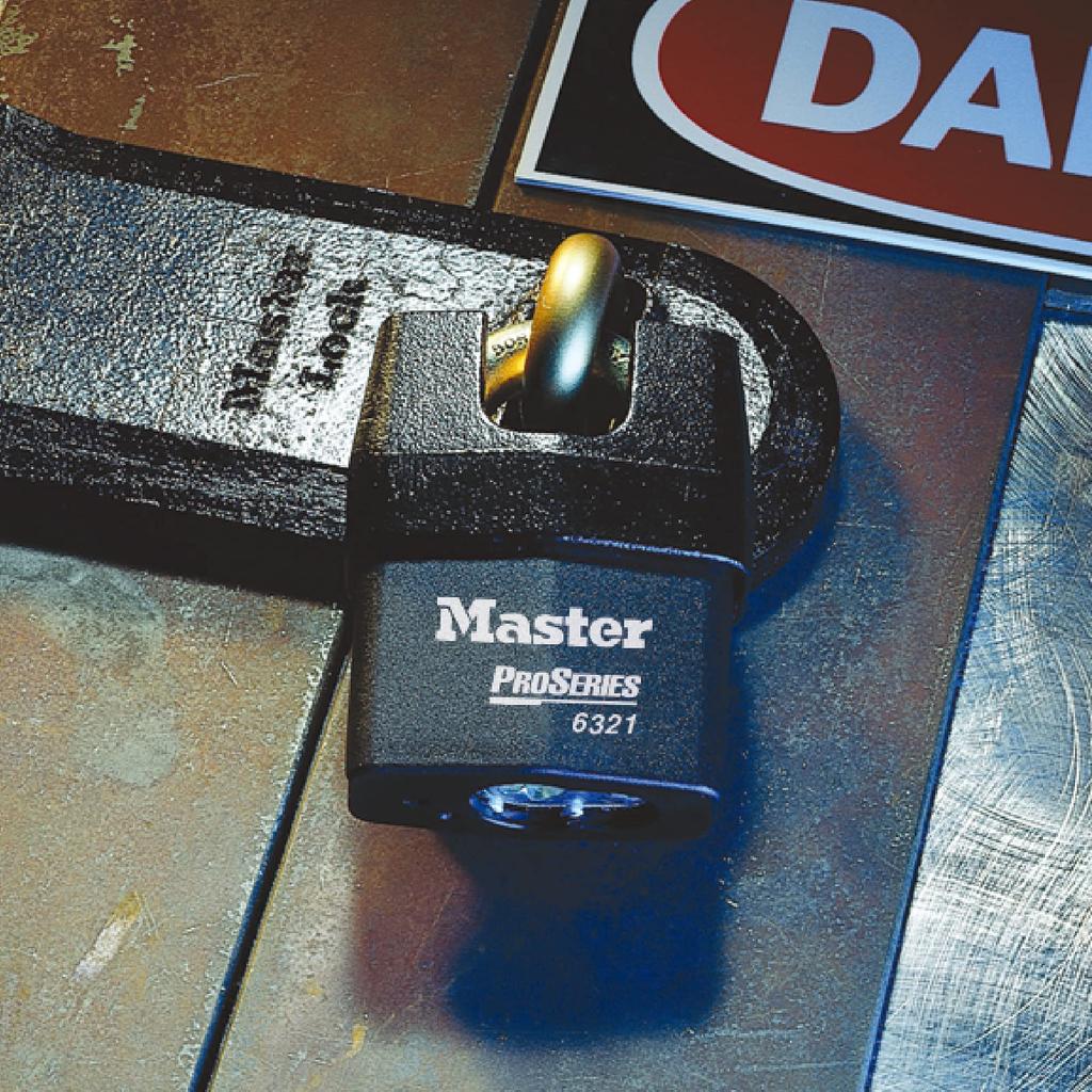 Master Lock Padlock Key Type Professional Specification Outdoor Cover Included High Security Shackle Guard Body Width 54mm Hanging Height Inner