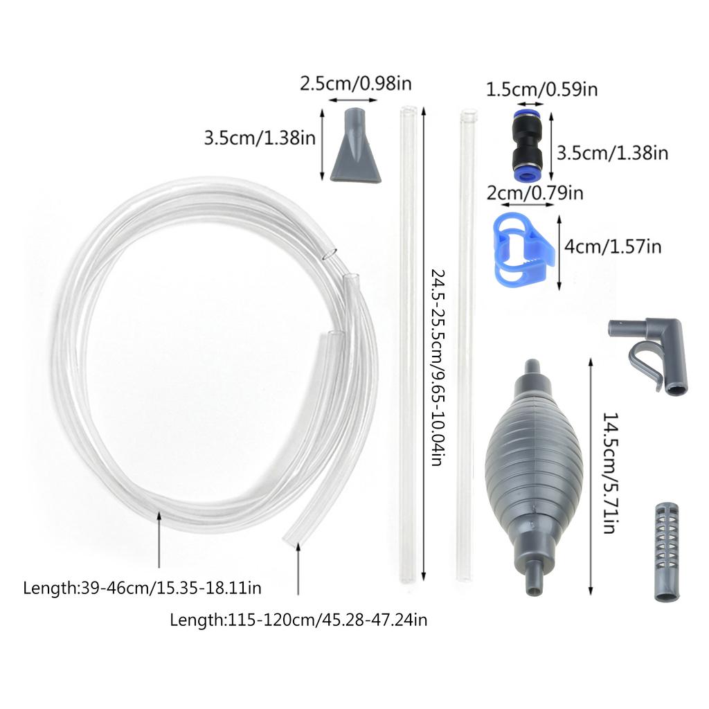 Aquarium Water Changer Gravels & Sand Cleaner Hose Kit Fish for Tank Siphon Cleaning Tool Filter for Protection for Smal