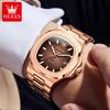 Luxury Man Watch Sports Waterproof Luminous Date Men Wristwatch High Quality Square Dial Quartz Men's Watches