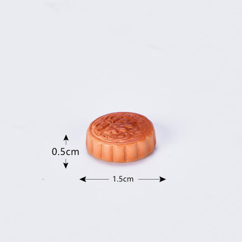 Playful Resin Rabbit Eat Mooncake Micro Landscape Decor Enhancing Festive Seasonal Displays