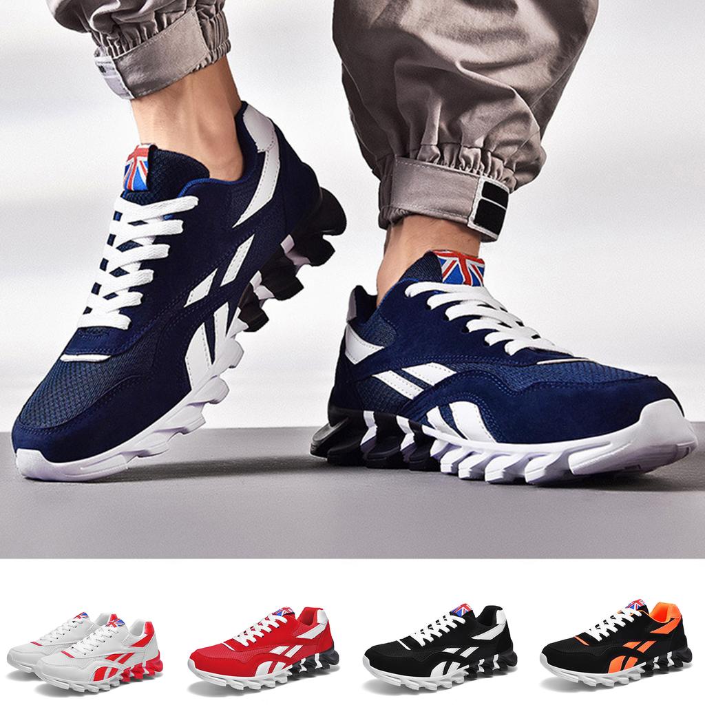 Мужская модная спортивная обувь из сетки EVA, дышащая, с язычком в виде флага Великобритании, прочная, зигзагообразная подошва, легкий вес, 5 вариантов цвета, активный образ жизни