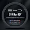 Летний противоскользящий чехол на руль из ледяного шелка для моделей BYD Han EV 20/21/24/25