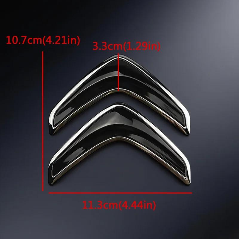 Citroen V Shape Trunk Emblem Car Rear Logo Badge For C3 C4 C5 Cactus Berlingo ABS Car Styling Accessories (8 Colors, 2 Sizes)